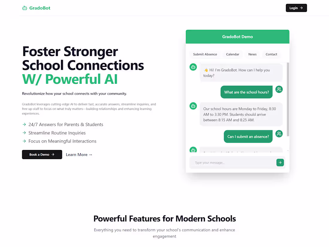 Cover image for Modern AI-Driven Communication Tool for Schools