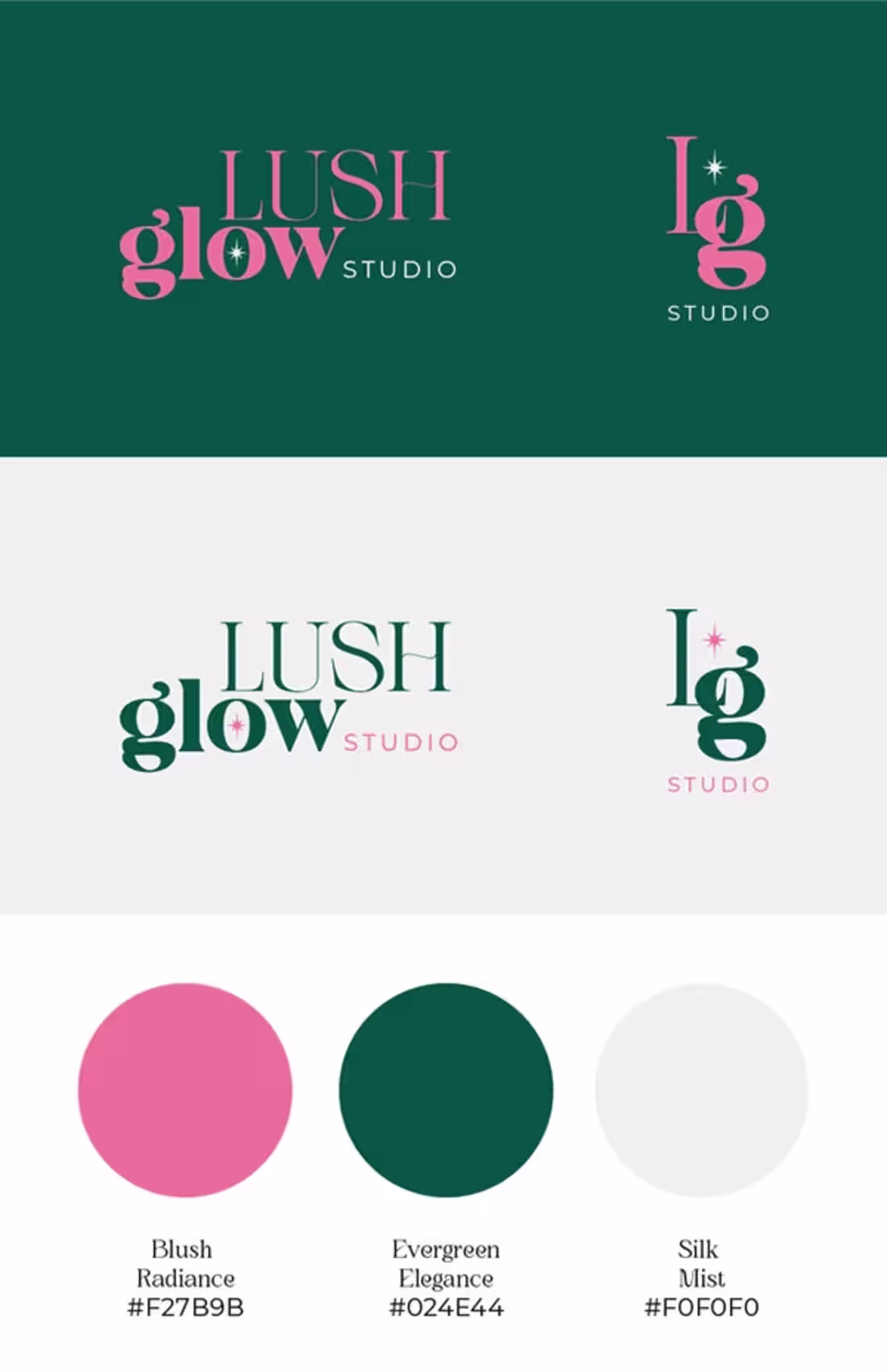 Cover image for Lush Glow Studio – Beauty Salon Logo & Social Media Kit