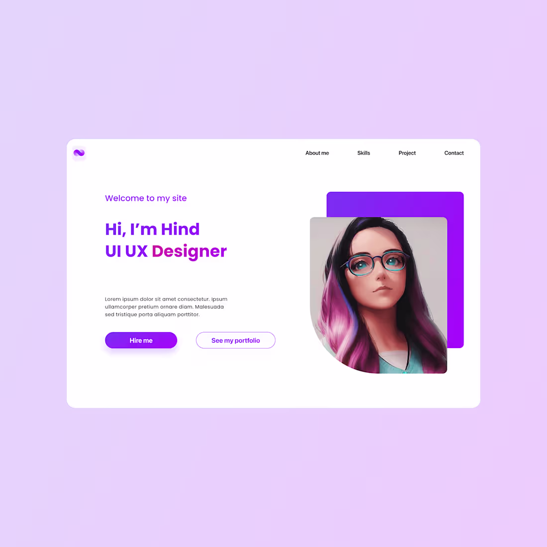 Cover image for Portfolio Website - Landing Page