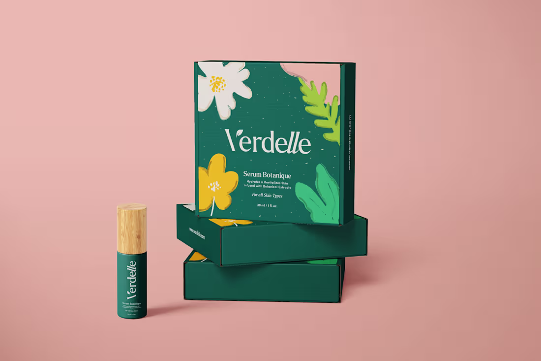 Cover image for Packaging Design for VERDELLE Skin