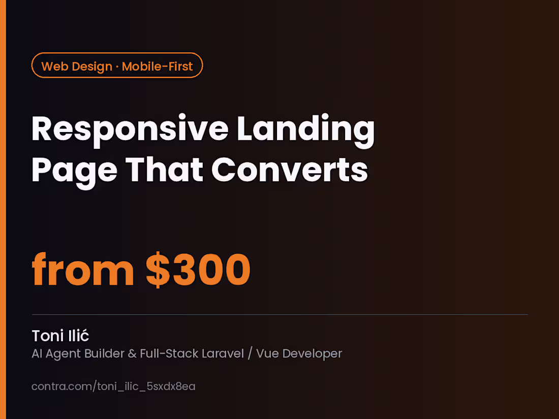 Cover image for Responsive Landing Page That Converts