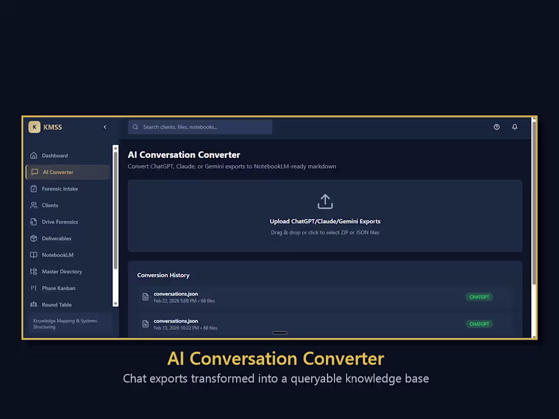 Cover image for AI Conversation Converter — Turning