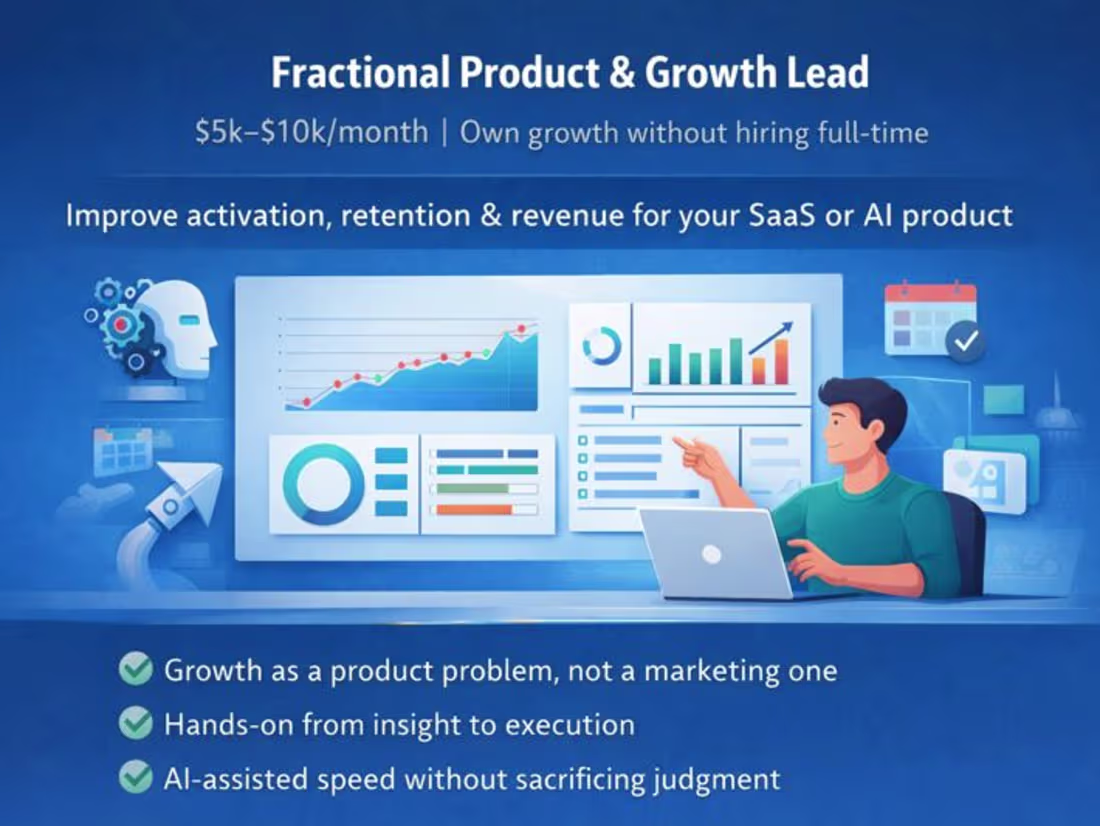 Cover image for Fractional Product & Growth Lead