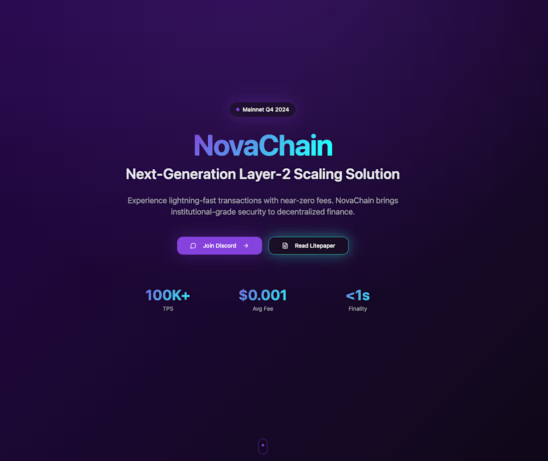 Cover image for NovaChain — Next-Gen Crypto Launchpad