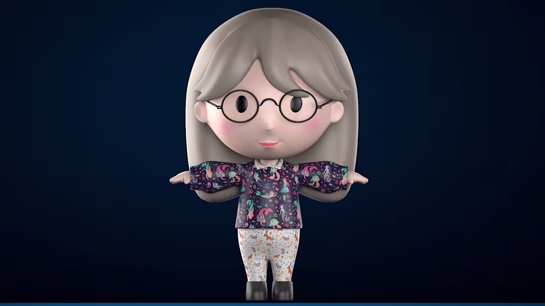 Cover image for Toonish Cute Girl Character