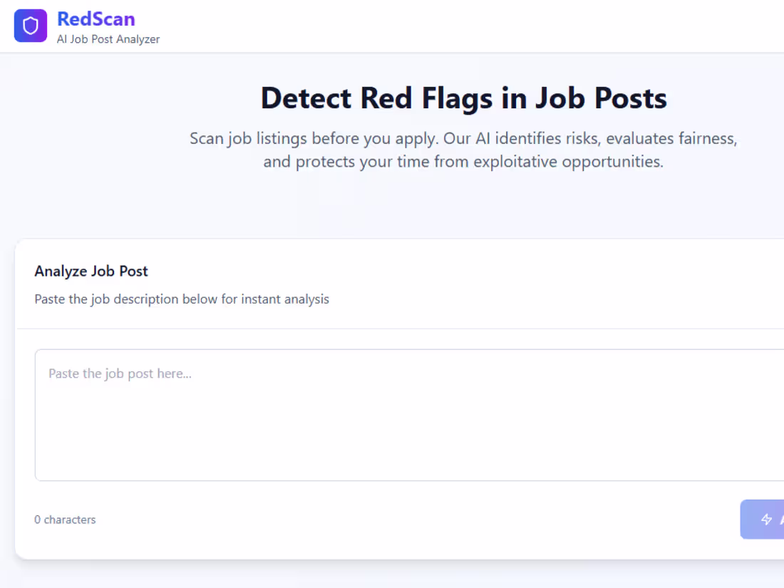 Cover image for Ai Job Post Analyzer