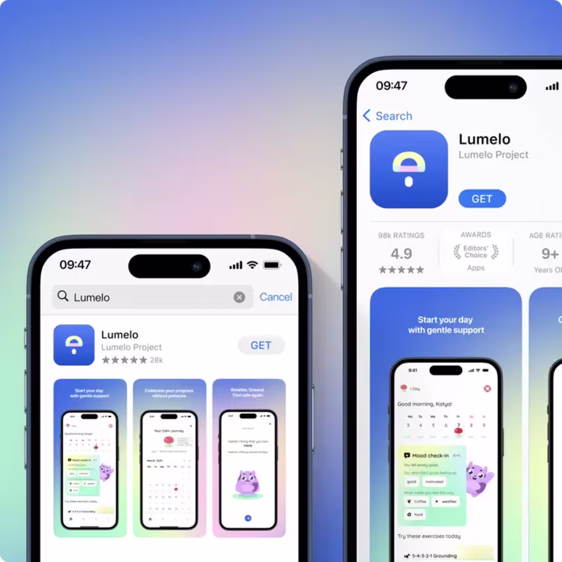 Cover image for :Lumelo, a self-help app tailored