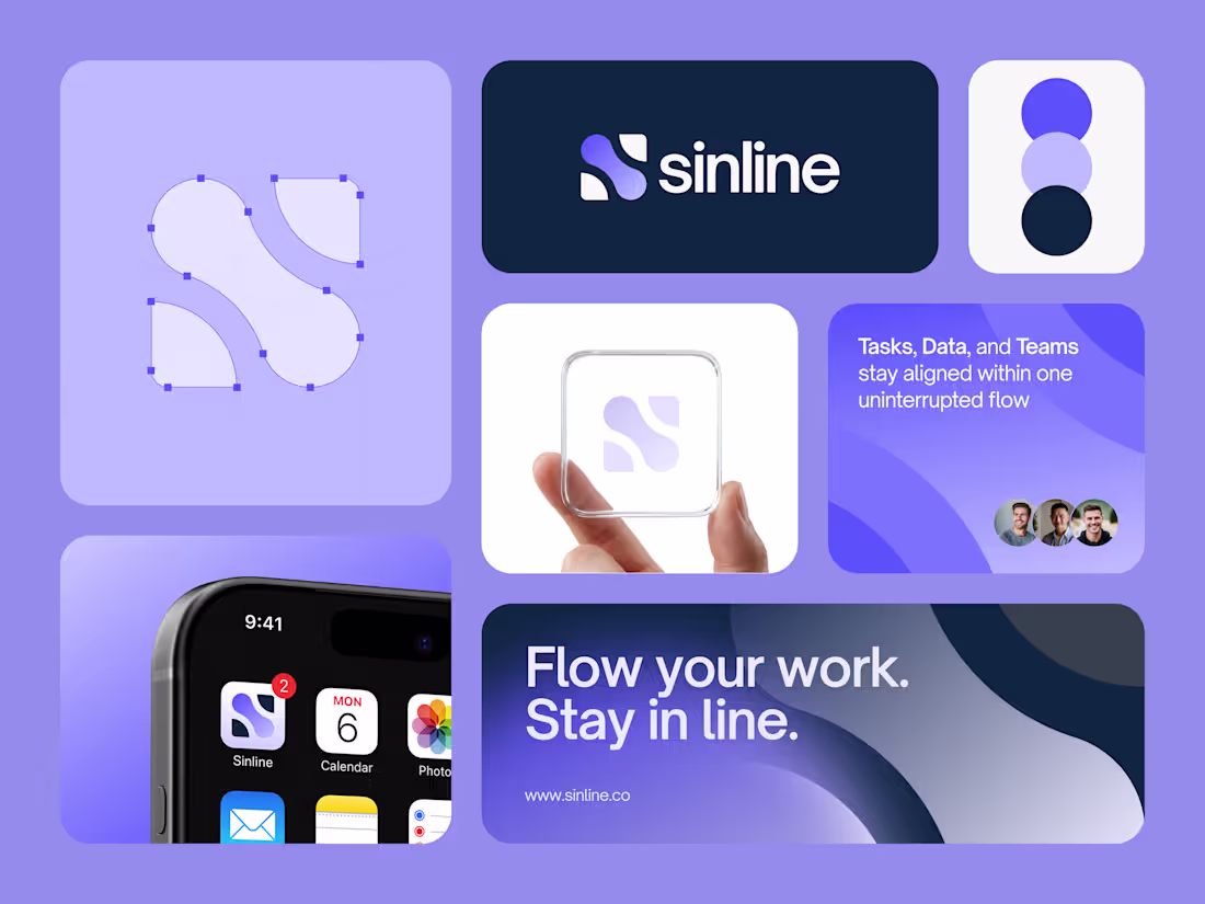 Cover image for A recent branding project done for Sinline, a workflow autom...