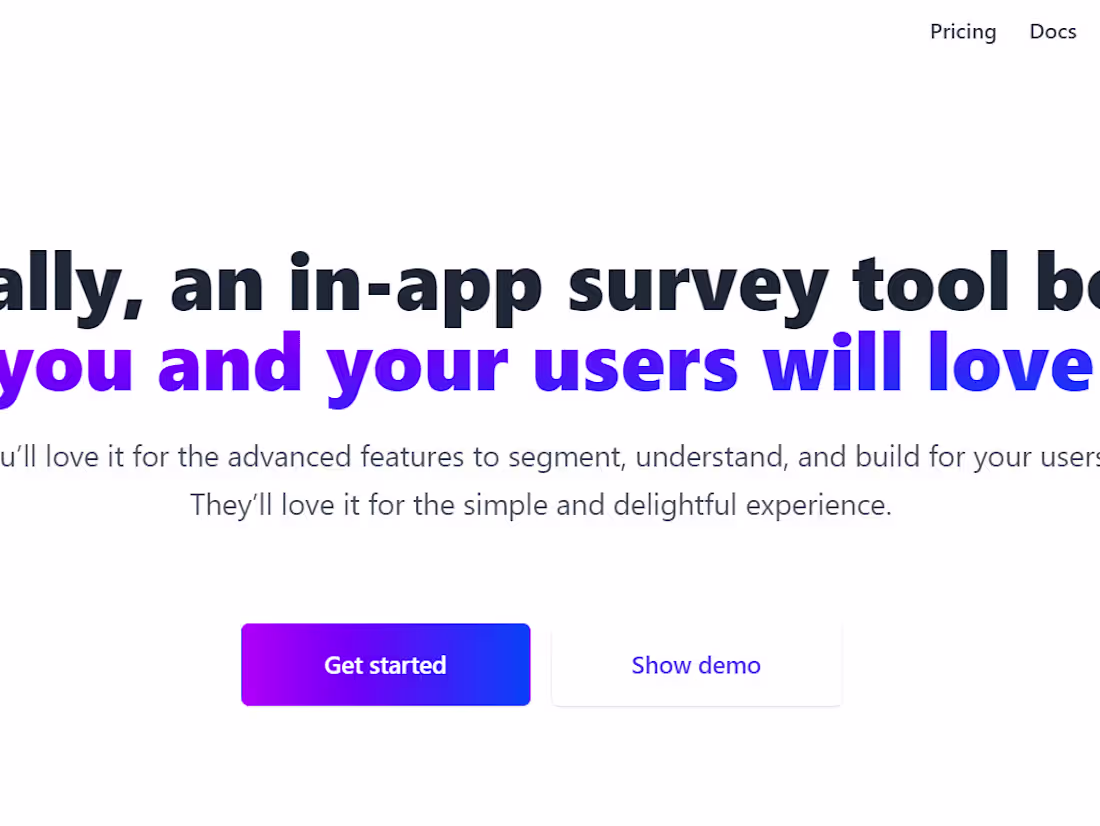 Cover image for 1Flow - A Better In-App Survey Tool