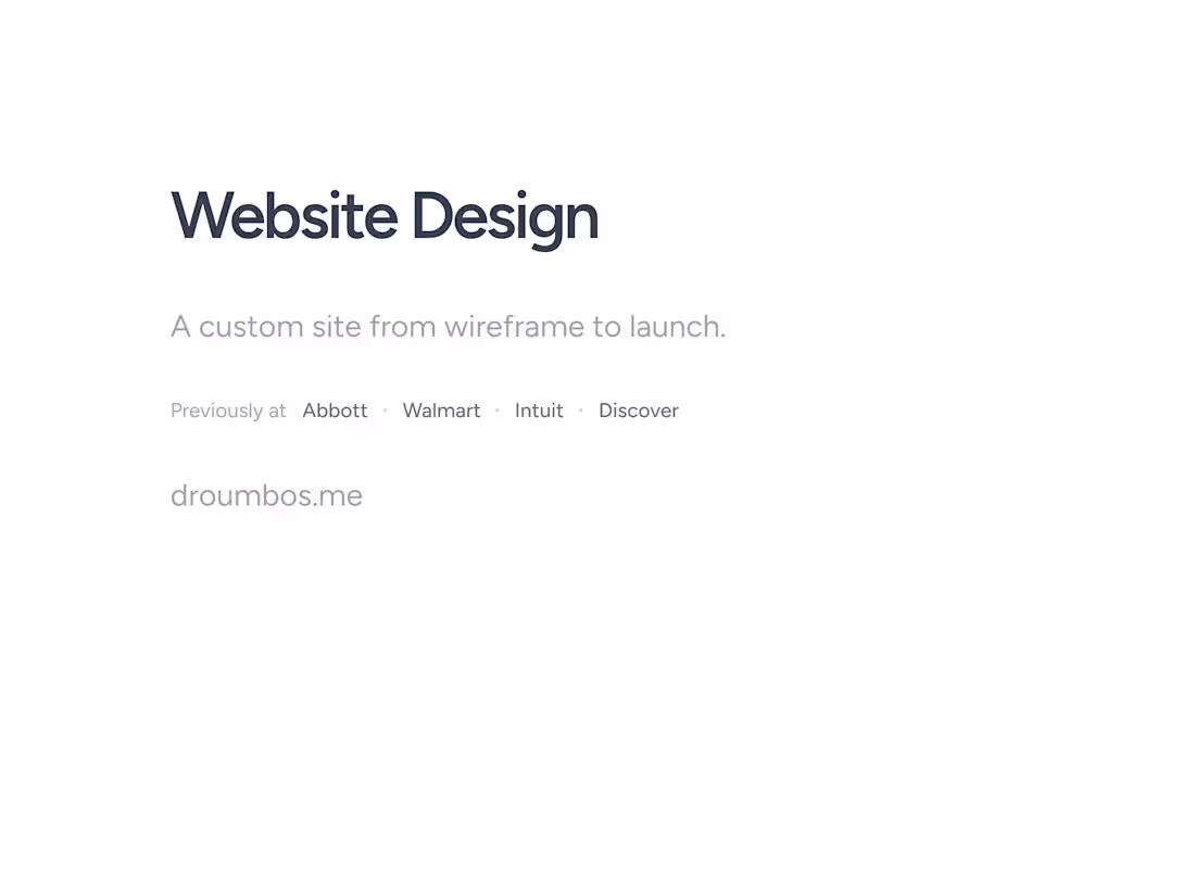 Cover image for Website Design
