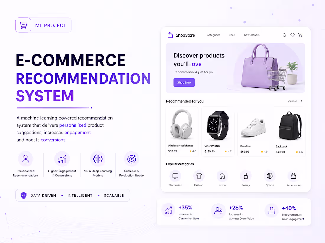 Cover image for Built an end-to-end e-commerce recommendation