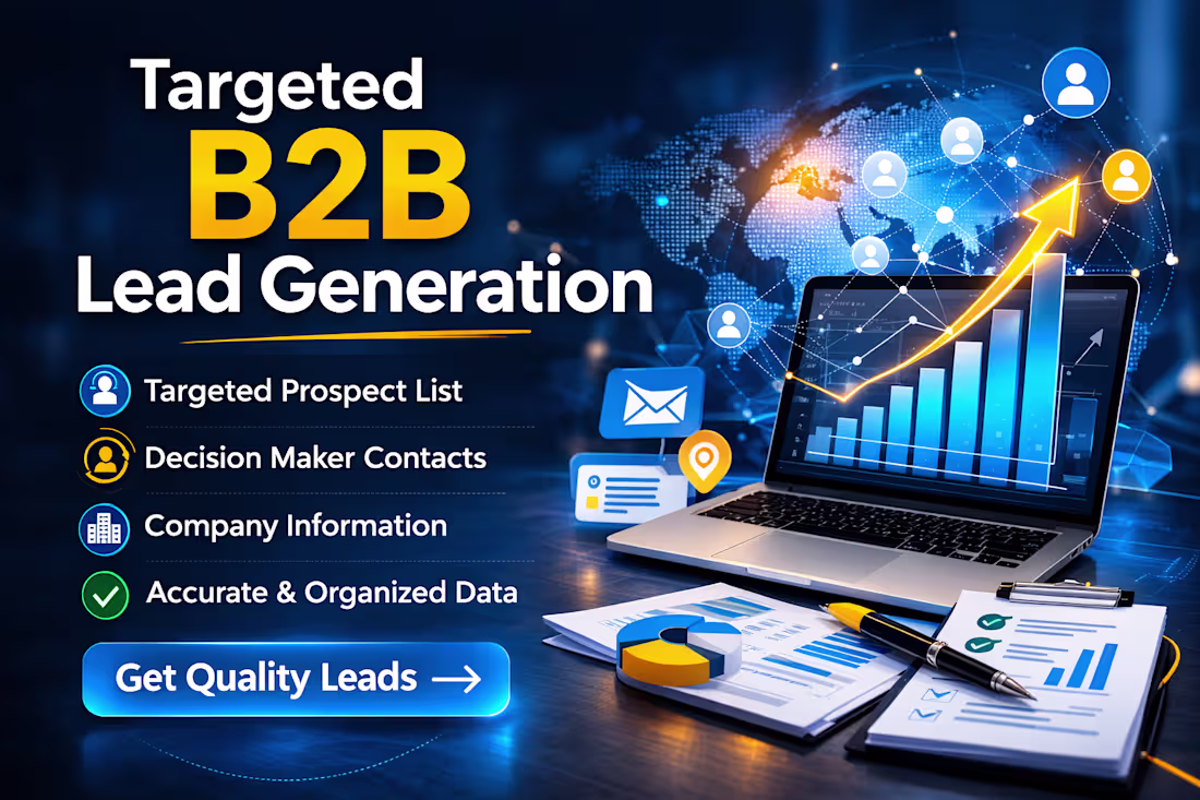 Cover image for Targeted Email list  B2B Lead Generation for Your Business