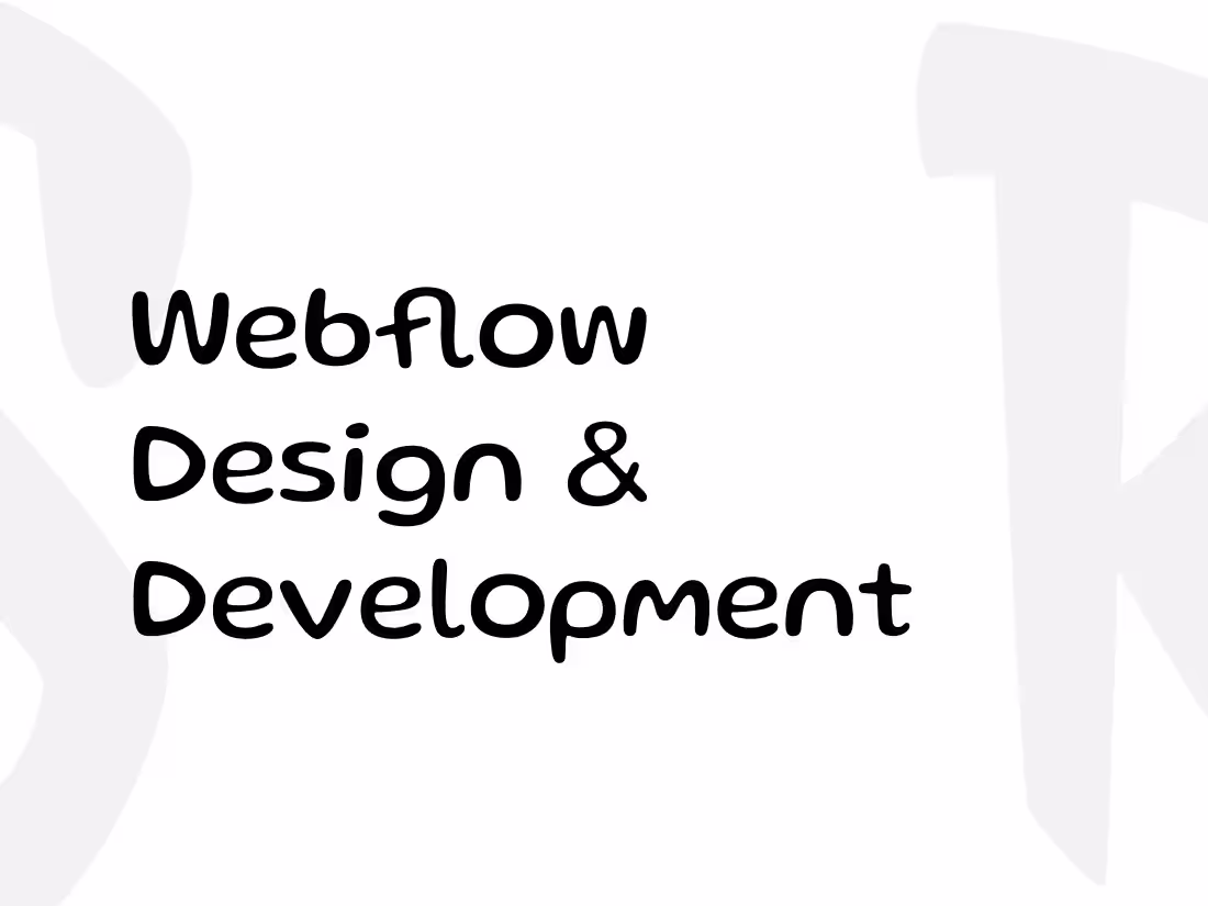 Cover image for Webflow Website Design & Development