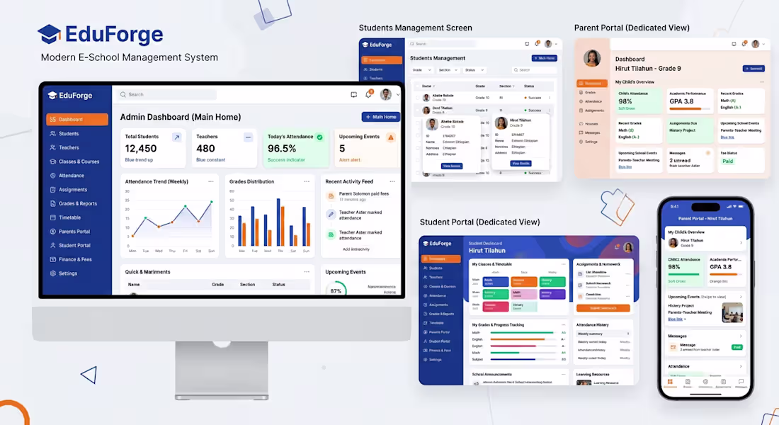 Cover image for EduForge is a premium, multi-tenant