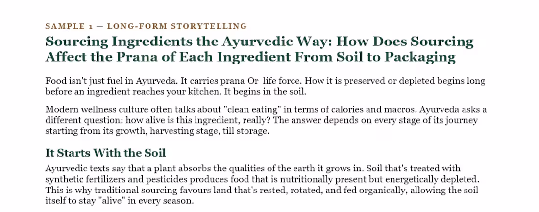 Cover image for A long-form article exploring Ayurvedic