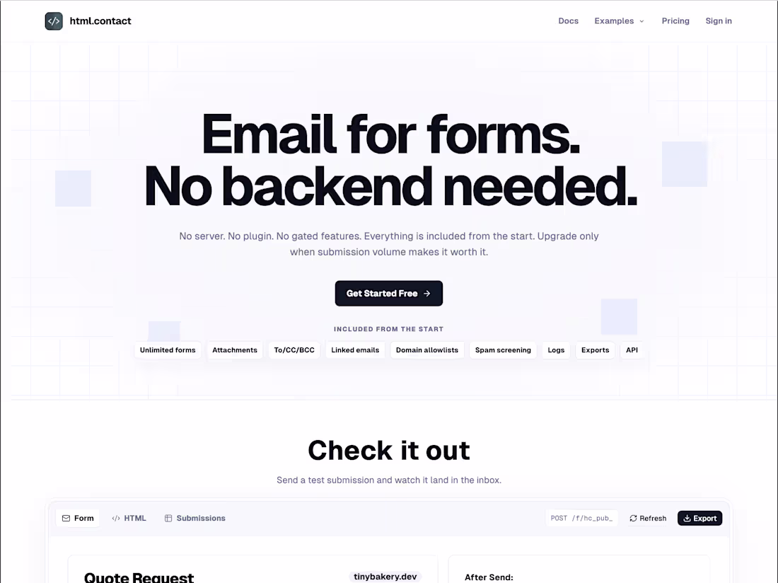 Cover image for New tool alert!
I built html.contact
