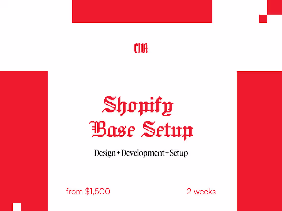 Cover image for Shopify Store Design & Setup — Base