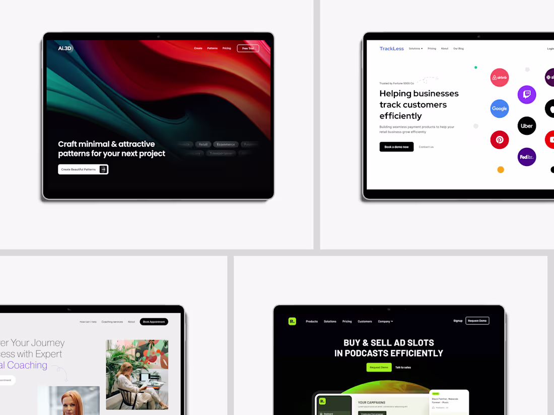 Cover image for Landing page designs 
