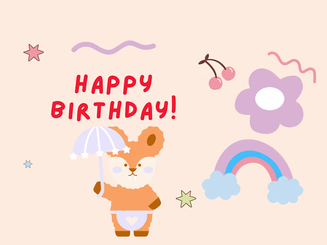 Cover image for Cute Hand Drawn Birthday Greeting