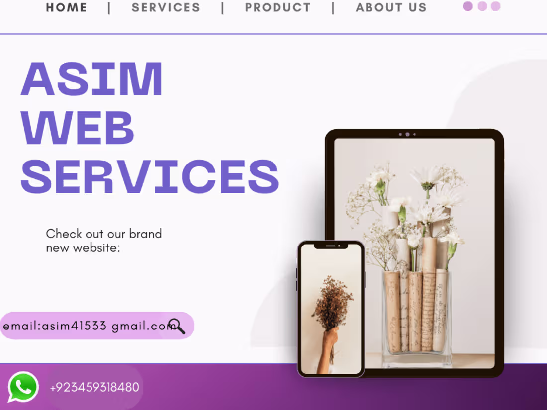 Cover image for "Modern Business Website front page Design" 