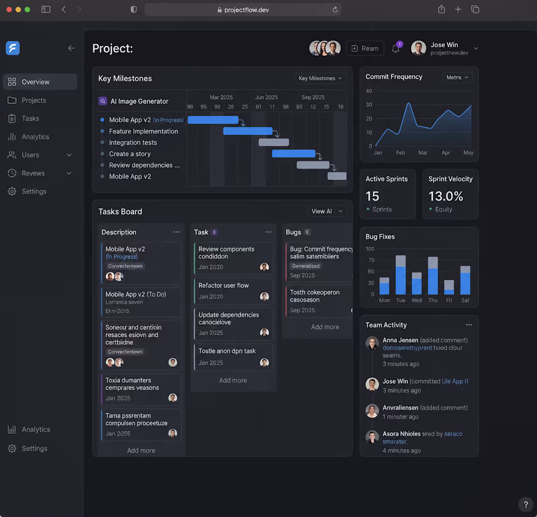 Cover image for ProjectFlow is a full-featured project