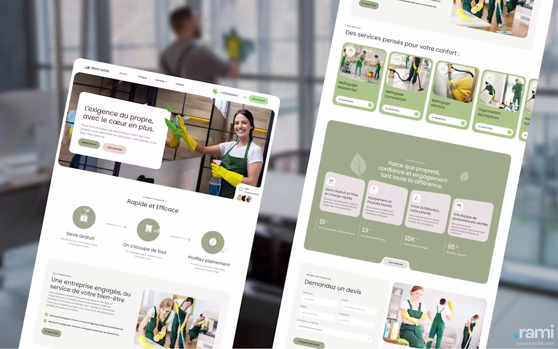 Cover image for Bilingual service website for a