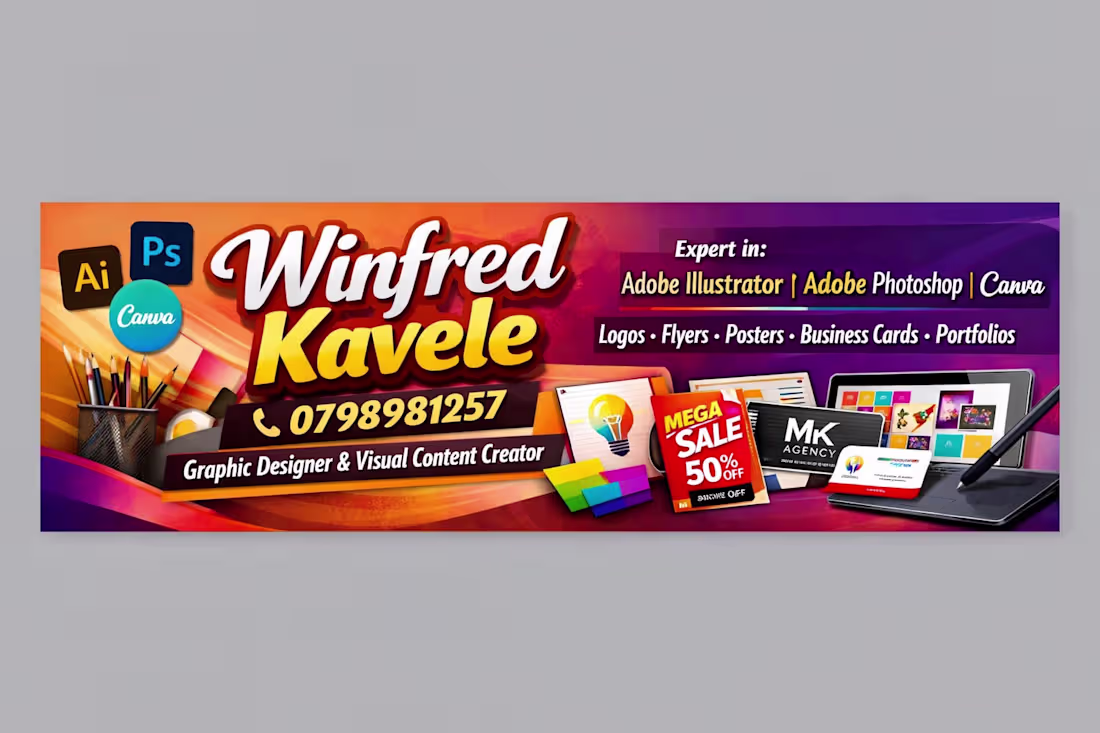 Cover image for Creative Branding Banner Design for Digital Marketing