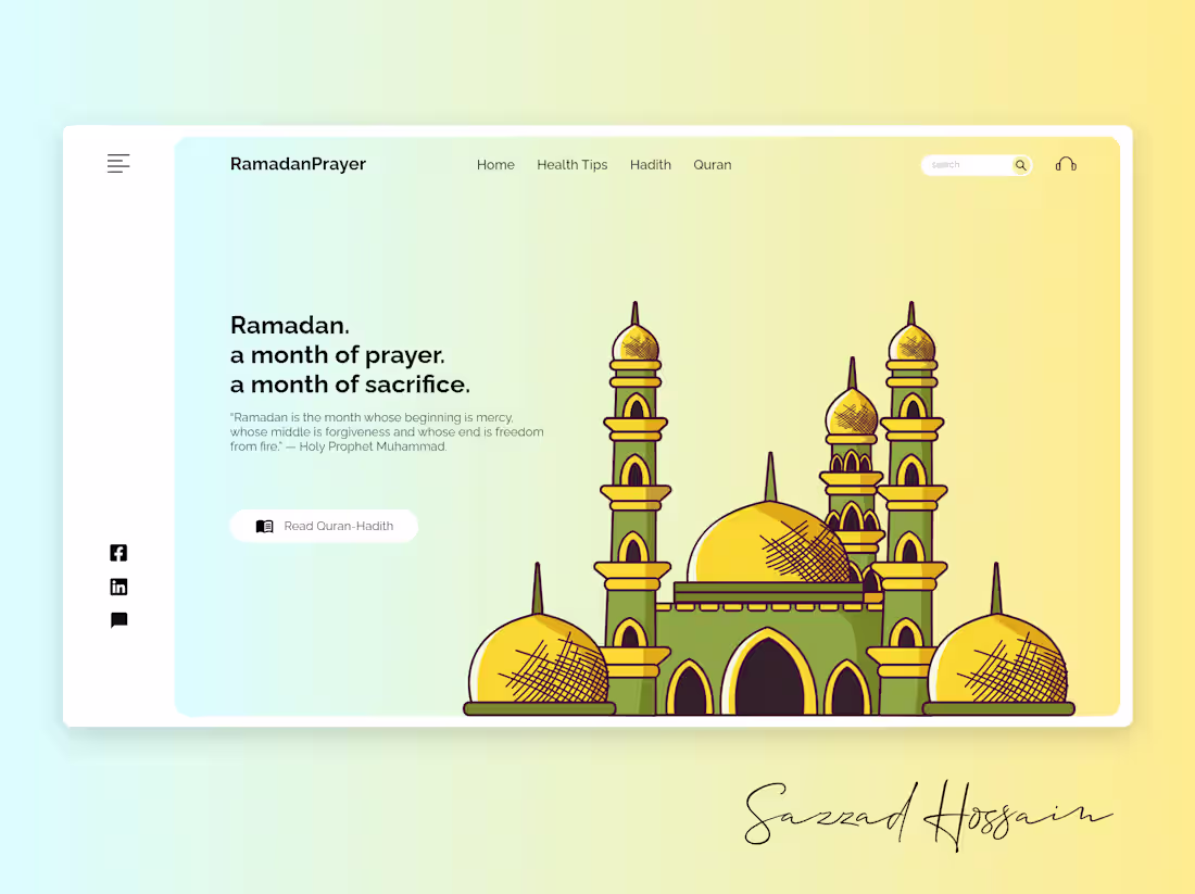Cover image for RamadanPrayer UI Design