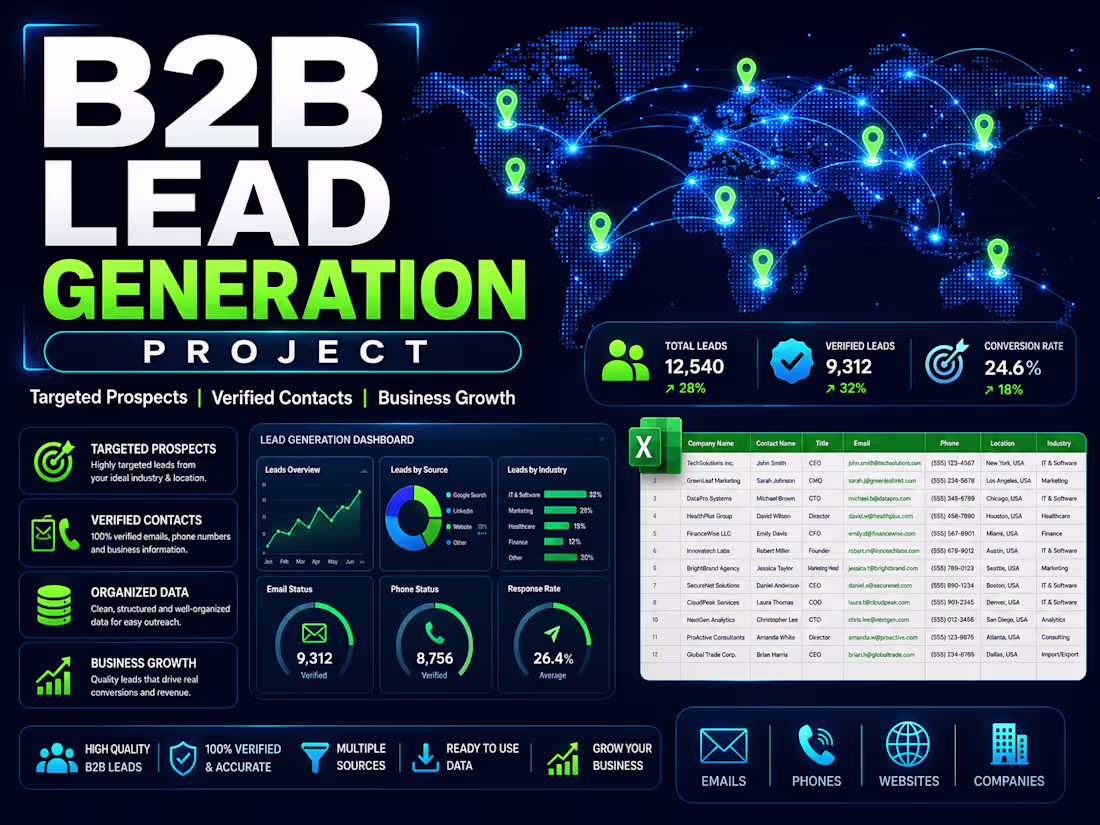 Cover image for B2B Lead Generation & Prospect