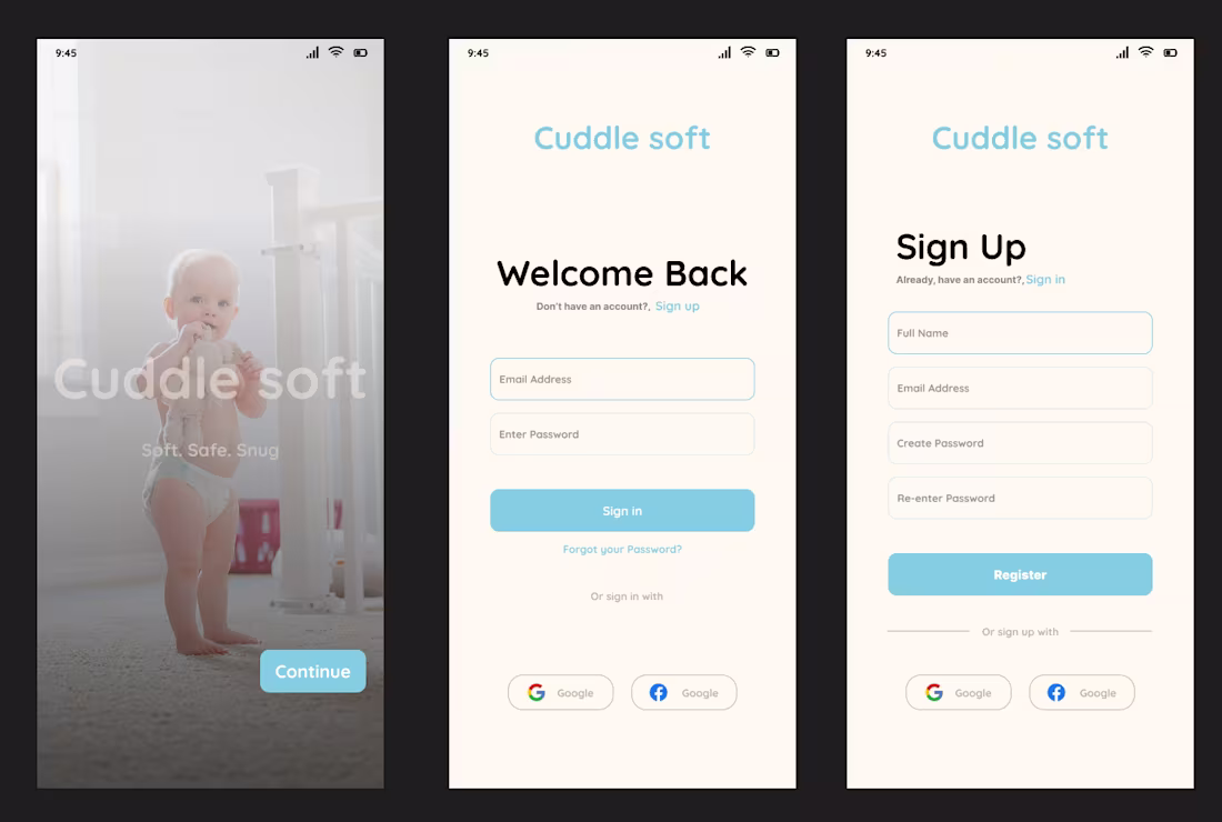 Cover image for Landing Page, Login and Sign