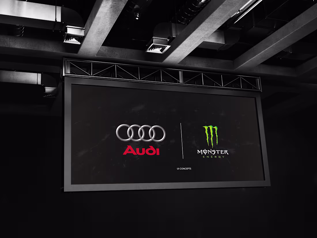 Cover image for Monster Energy, AUDI | UI Concepts Exploring aesthetics I ad...