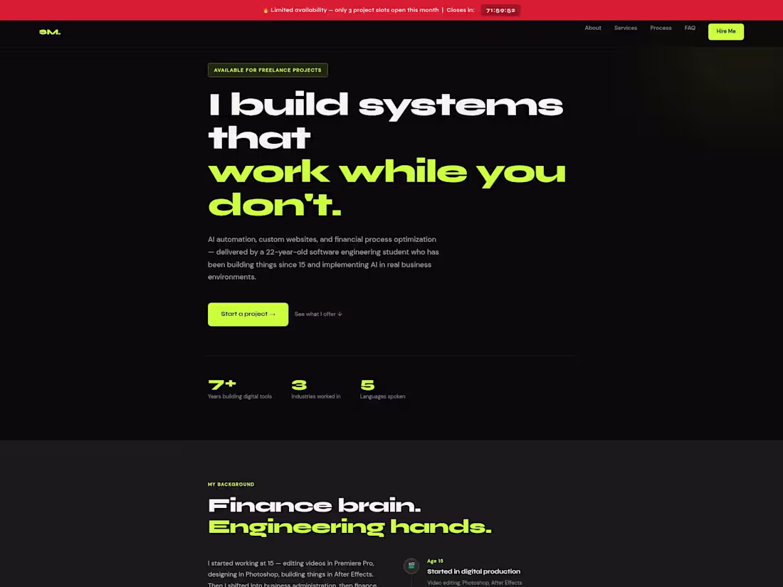 Cover image for Personal sales page built from