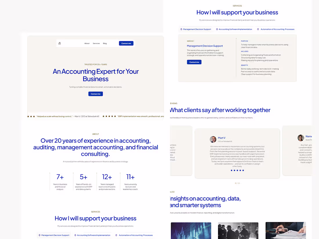 Cover image for Accounting Expert - Framer Website
