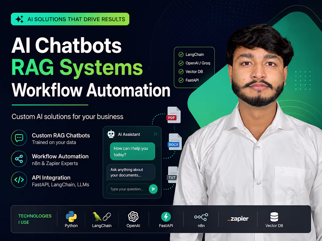 Cover image for Custom RAG Chatbots Trained on Your Business Data