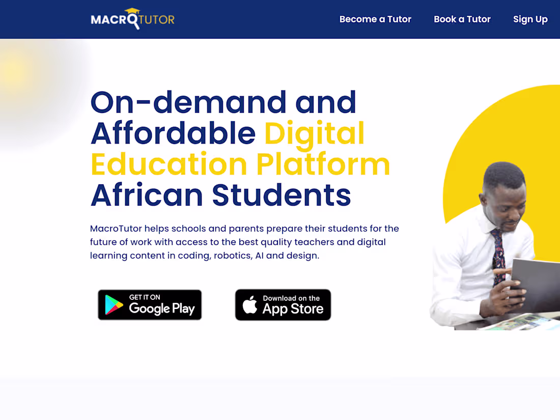 Cover image for Macrotutor on-demand learning