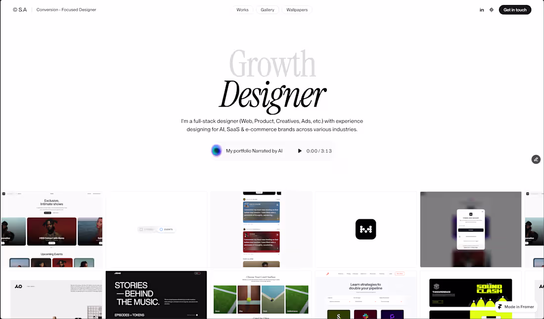 Cover image for Screenshots from my new portfolio (WIP) 🚧