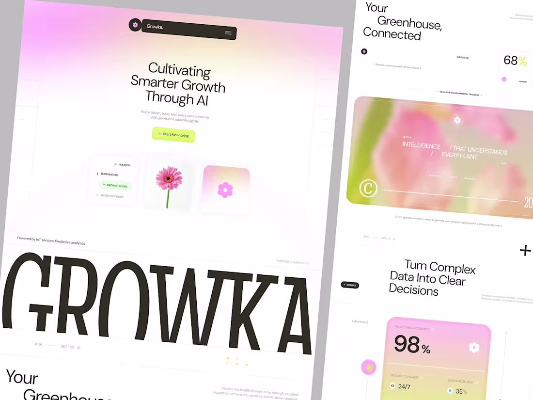 Cover image for Growka - AI Greenhouse Landing