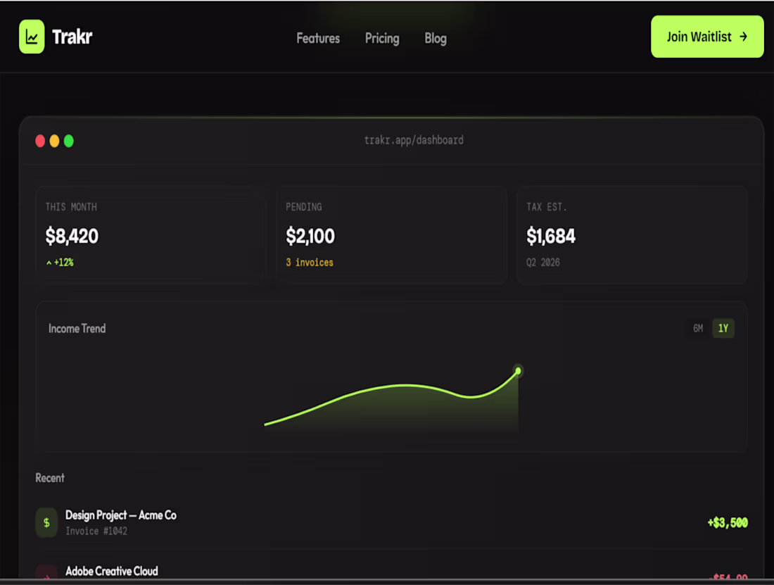 Cover image for A modern SaaS landing page