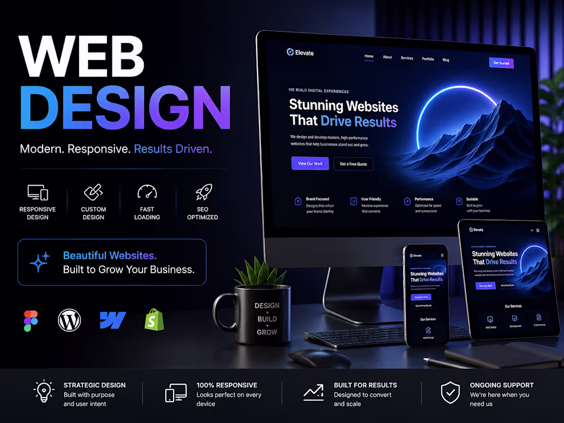 Cover image for Web Design · Looks Sharp, Actually Converts