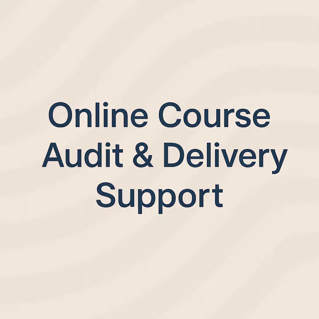 Cover image for Course Readiness Audit for Online Program Launch