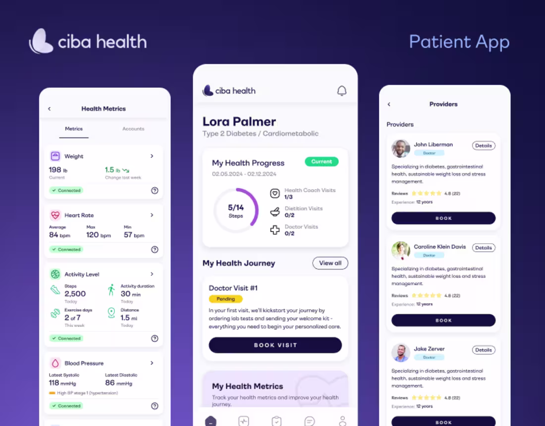 Cover image for Ciba Health - Patient Mobile App