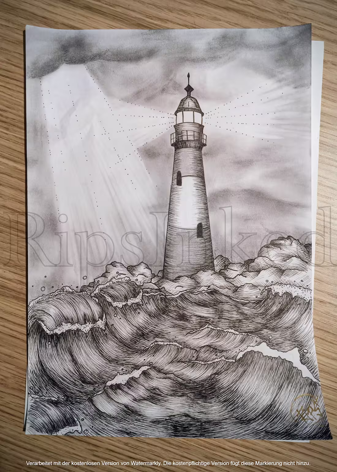Cover image for Custom Fineline Illustration – Lighthouse
