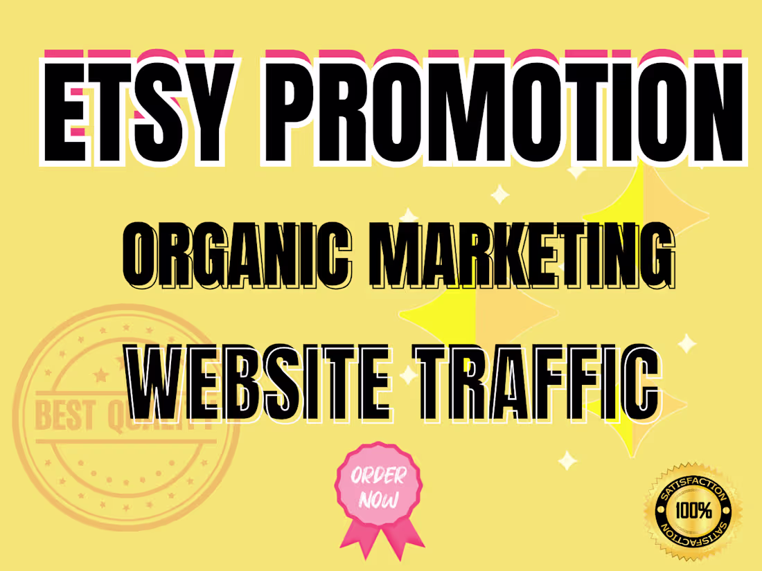 Cover image for I will do etsy shop promotion campaigns to boost etsy sales