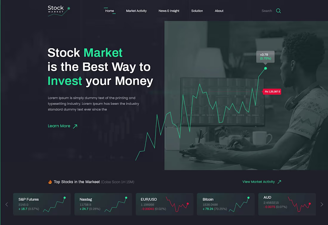 Cover image for Stock Market Analytics Platform
My role. Frontend