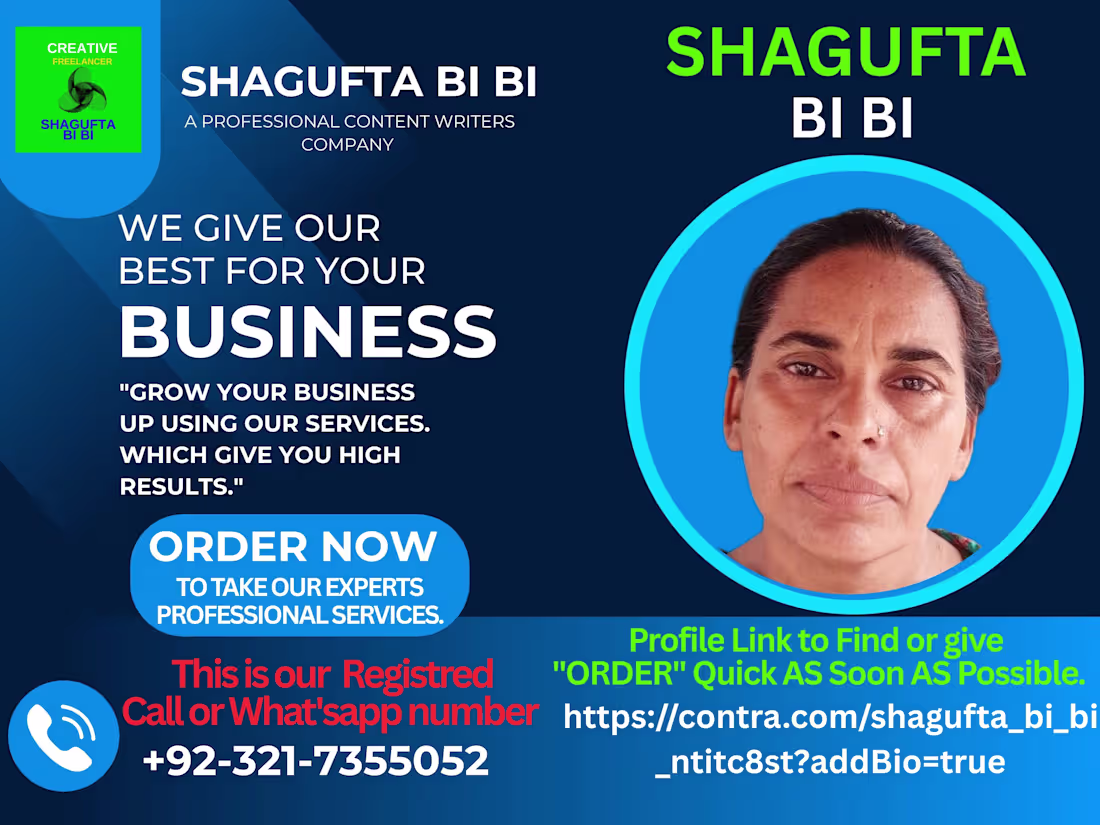 Cover image for I am expert Content Writer which can stand up your business.
