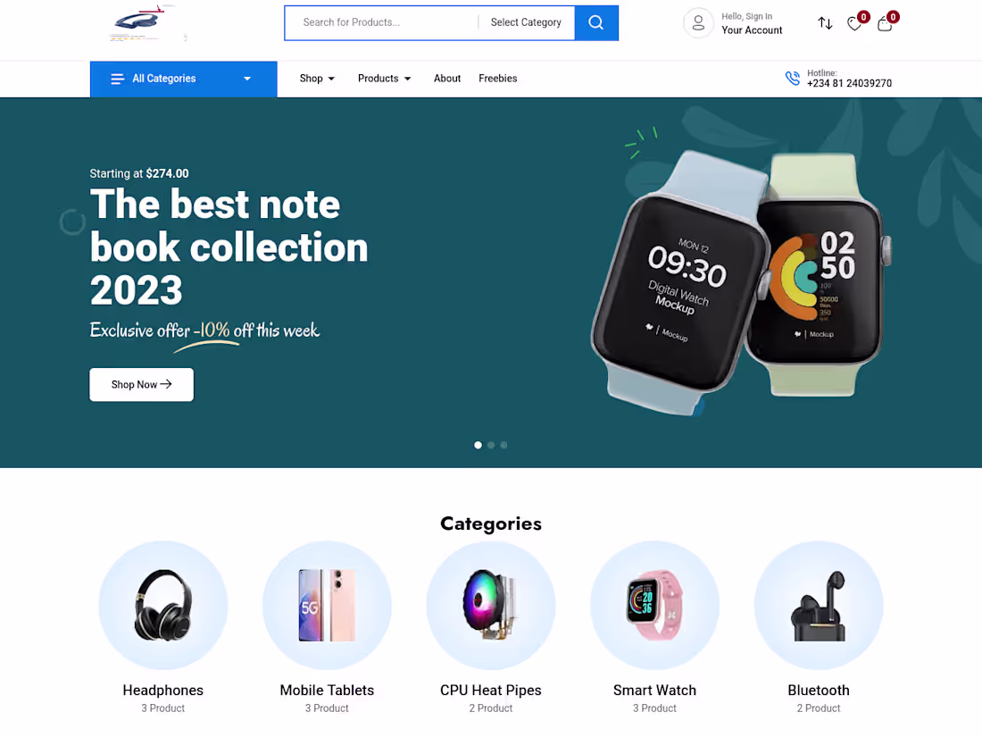 Cover image for E-commerce Frontend Application Development by Oghenenyoreme Ch…