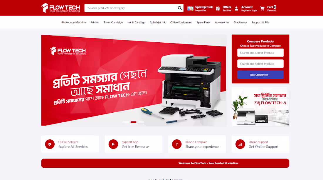 Cover image for FlowTech – Laravel E-commerce Website