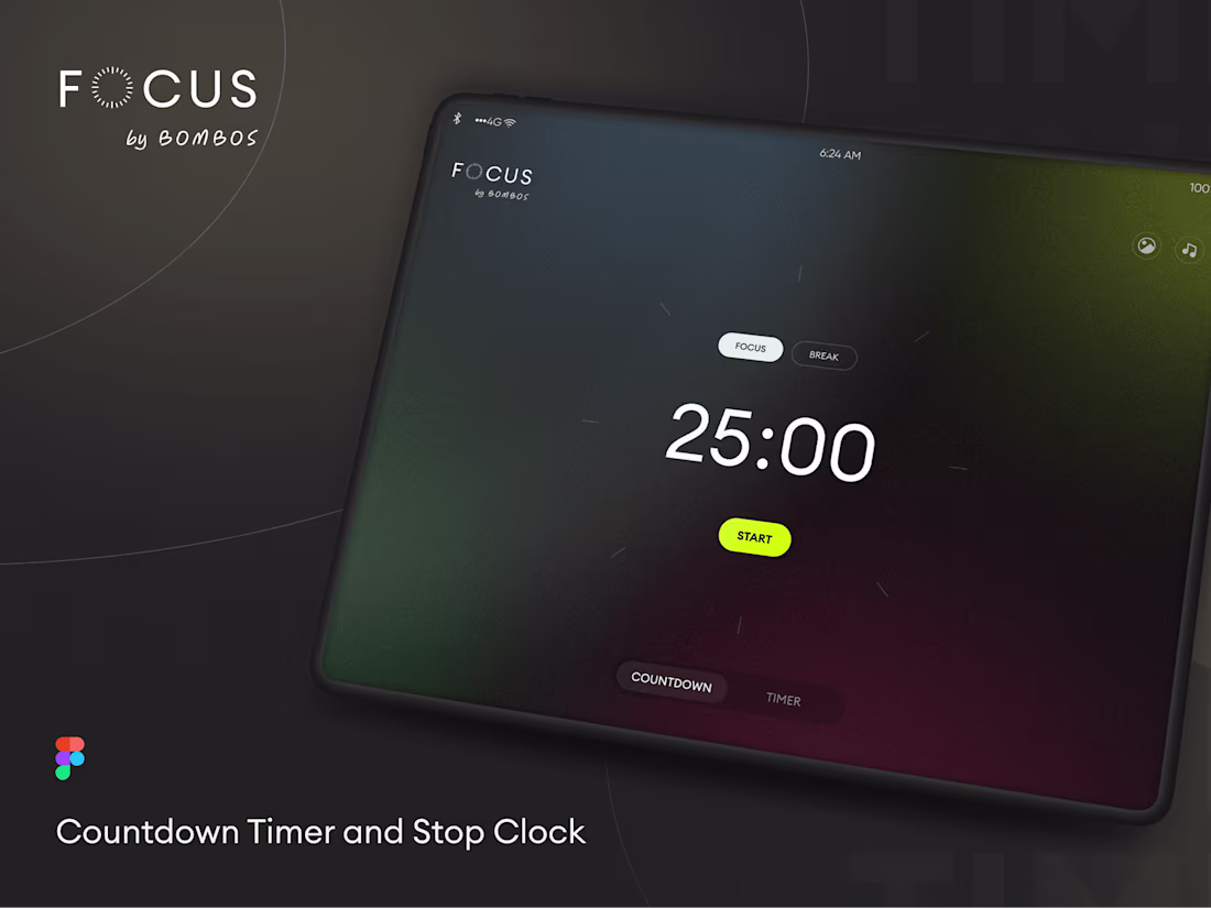 Cover image for Personal Project: Pomodoro Timer in Figma