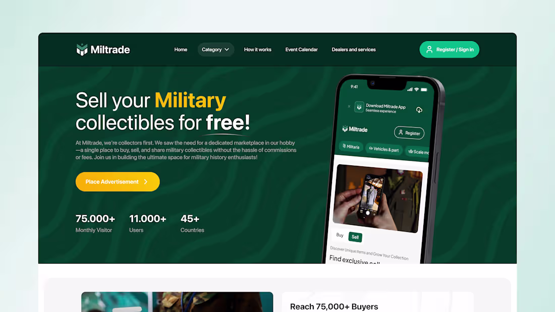 Cover image for Miltrade Marketplace