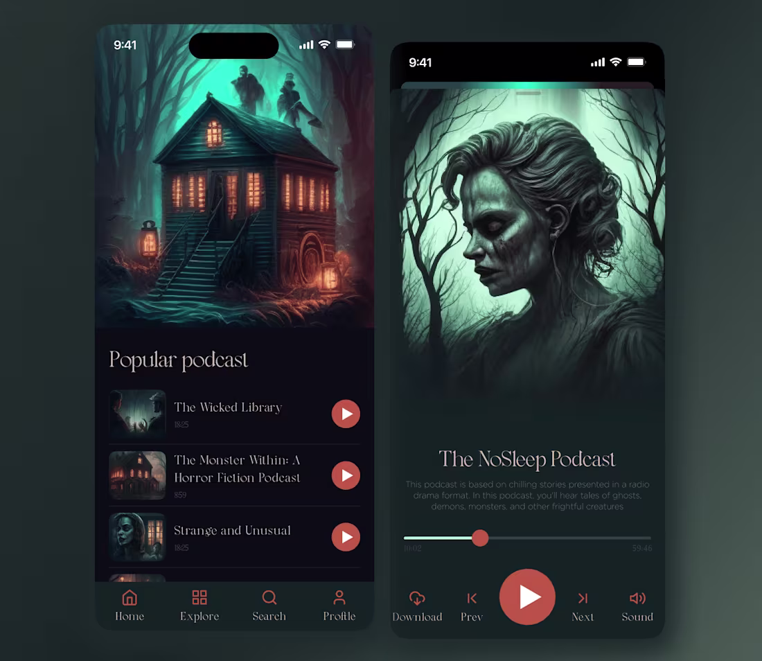 Cover image for Bringing Terror to Life: A Mobile App for Horror Podcasts